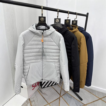 90% White Duck Down! Winter Couple Style Fashionable Lightweight Warm Comfortable Stand Collar Hooded Fleece down Jacket Trendy