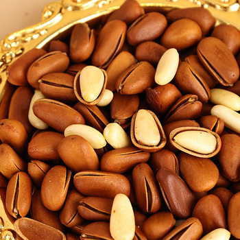 Northeast Open Red Pine Nuts New Arrival Hand-Peeled Snacks Dried Fruit Ready-To-Eat Internet-Famous Nuts Gift Pack Roasted Goods New Year Goods
