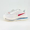 White blue red