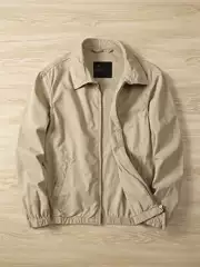 Cross-border American-style Jacket Men's Pure Cotton Spring and Autumn Top Light Business Casual New Old Style Loose Lapel Jacket