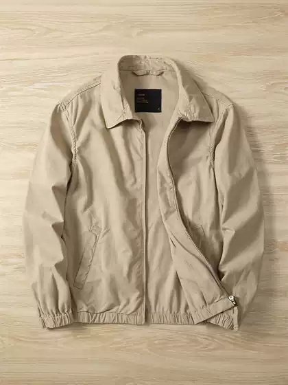 Cross-border American-style Jacket Men's Pure Cotton Spring and Autumn Top Light Business Casual New Old Style Loose Lapel Jacket