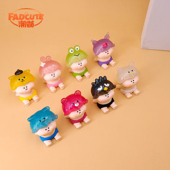 [Shake Tone to Touch Jiugongge] Luminous Meng Wa Li Sichao Plays Doll Creative Resin Sitting Posture Ornaments Blind Box
