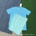 Crystal strip short sleeve blue+d218 green