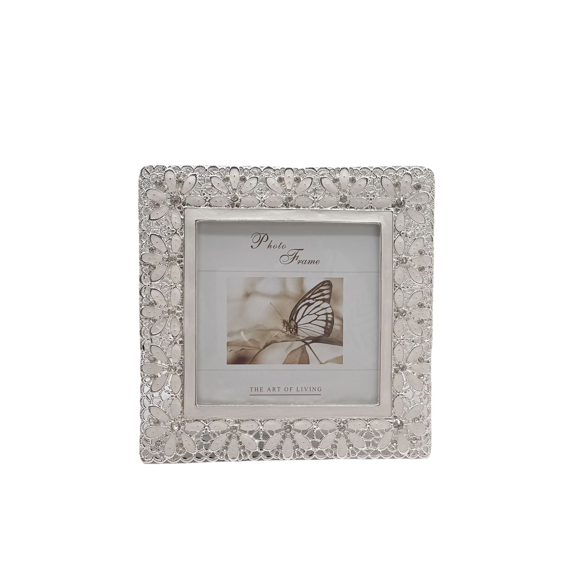 Modern Silver Simple Metal Photo Frame Model Room Soft Decoration Table Decoration Metal Photo Frame