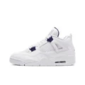 aj4-white and purple buckle