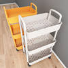 Trolley Storage Rack Floor Multi-layer Mobile Kitchen Vegetable Basket Bathroom Toilet Snack Storage Box Bookshelf Cabinet