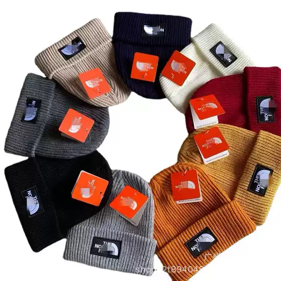 Factory wholesale cross-border hat autumn and winter European and American knitted hat men's warm pullover wool hat casual fashion ear protection cold hat