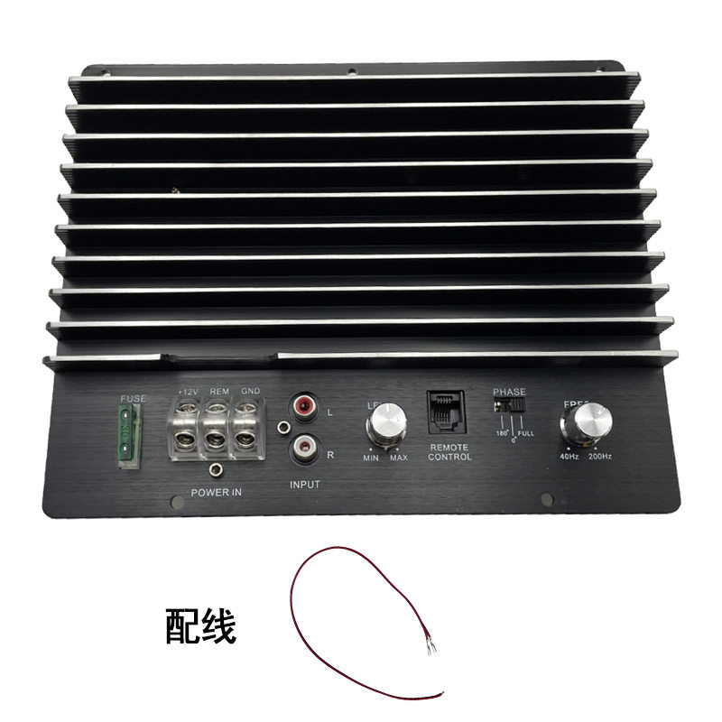 Cross-border 1200W fever high-power 10-inch 12-inch subwoofer power amplifier board passive subwoofer single-channel power amplifier 12V