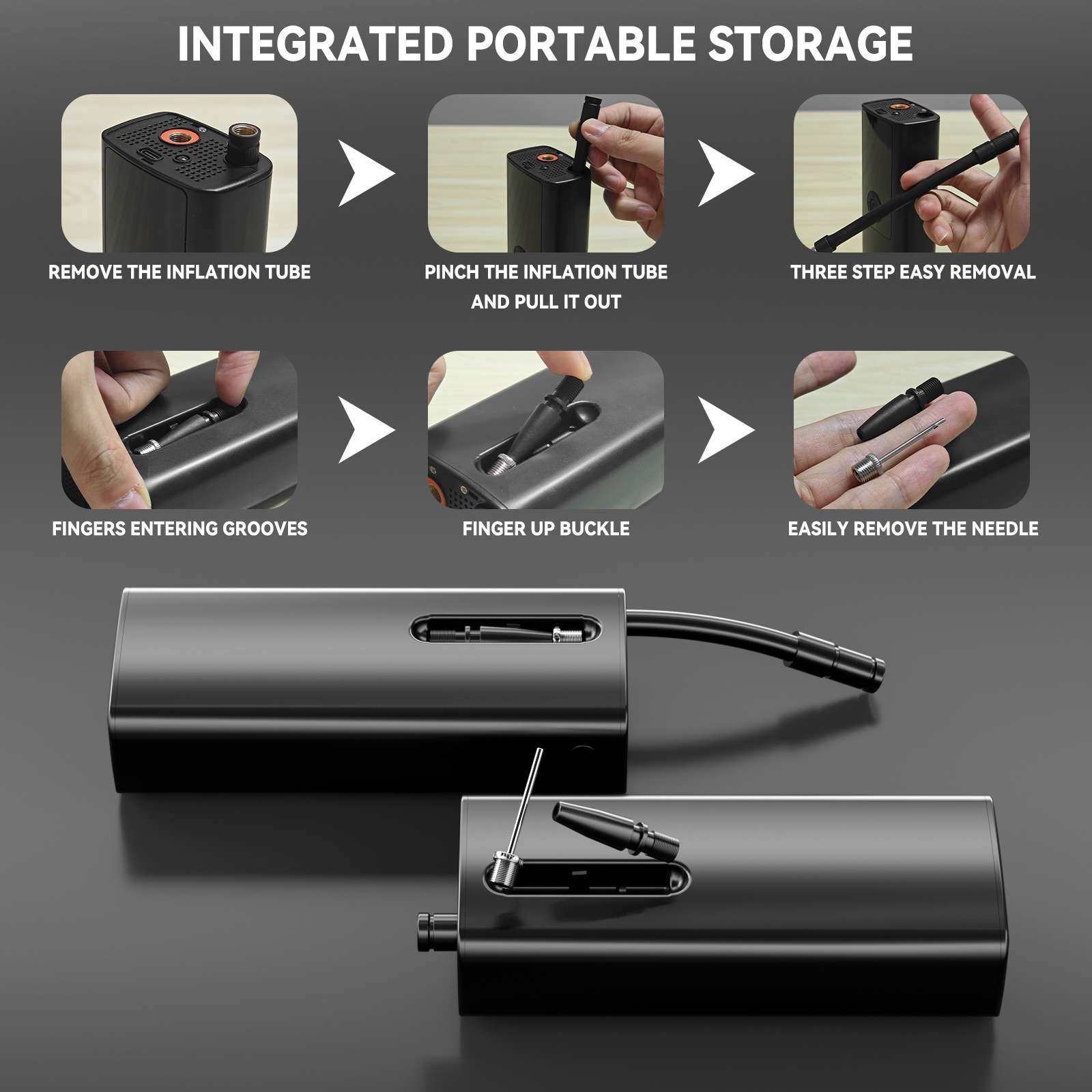 New Car Air Pump Car Portable Air Pump Electric Lighting Car Wireless Air Pump Factory Direct Sale