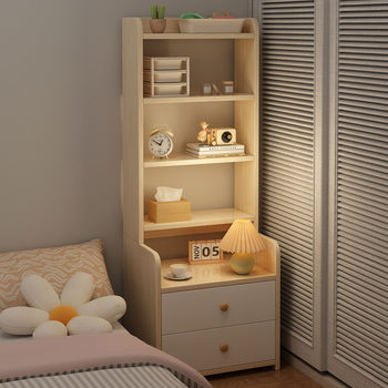 Bedside Table Storage Bedroom Storage Cabinet Rental House Small Storage Rack Multi-Layer Simple Bedroom Storage Solution