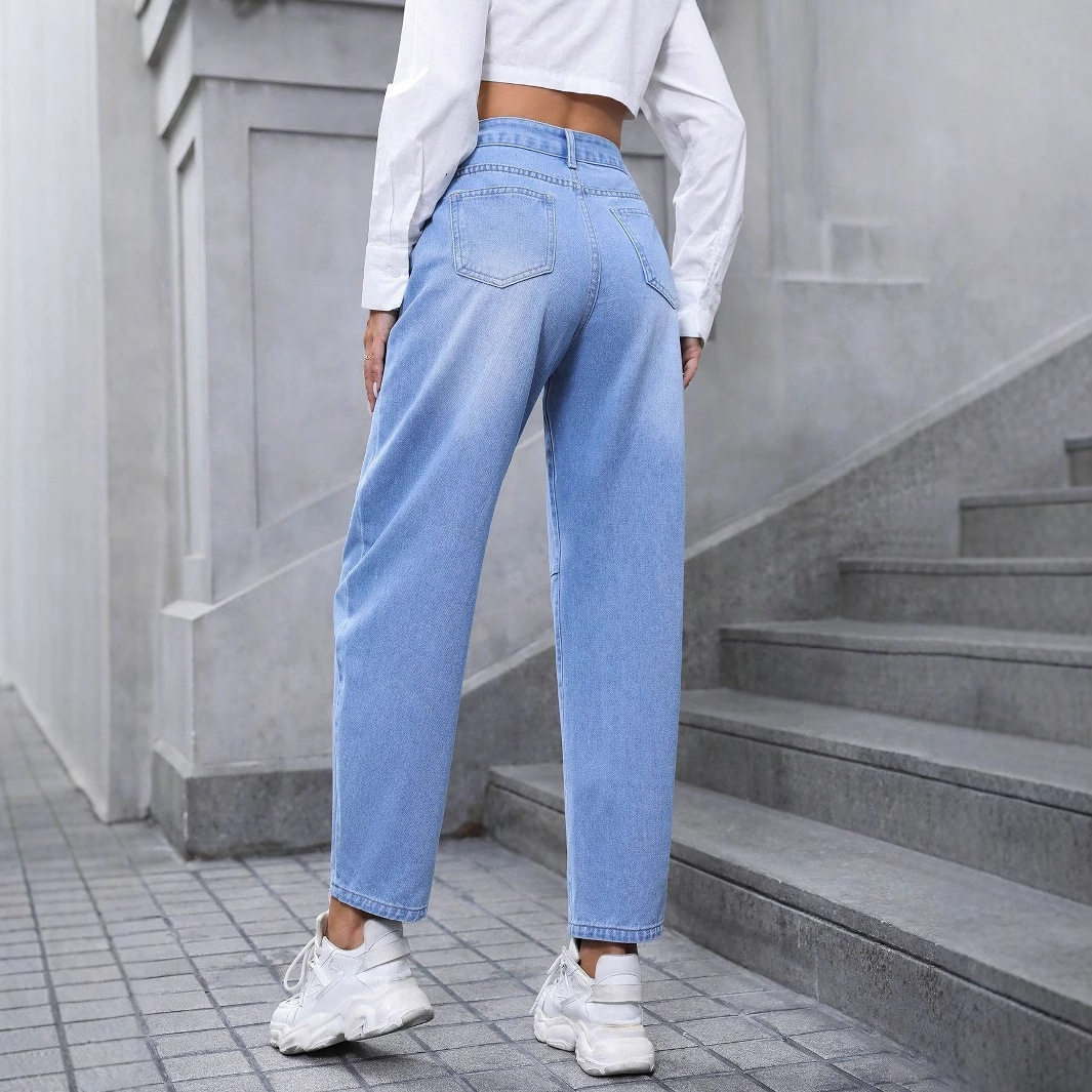 Slim Fit Denim Jeans Stylish Versatile Trendy Casual Wear for Women Wholesale Available OEM ODM service
