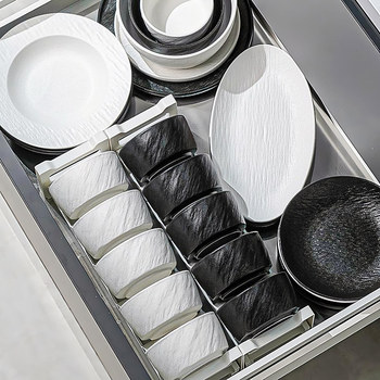 Tableware Set 2025 New High-Looking Bowls, Chopsticks, Dishes, Underglaze Color Ceramic Bowls, Housewarming Dishes Set for Home Use