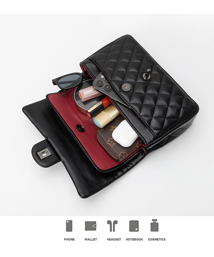 Chanel CF Classic Rhomboid Chain All-match Genuine Leather Messenger Bag Small Chanel Style Bag High-end Texture Purchasing 30 1-2_02.jpg