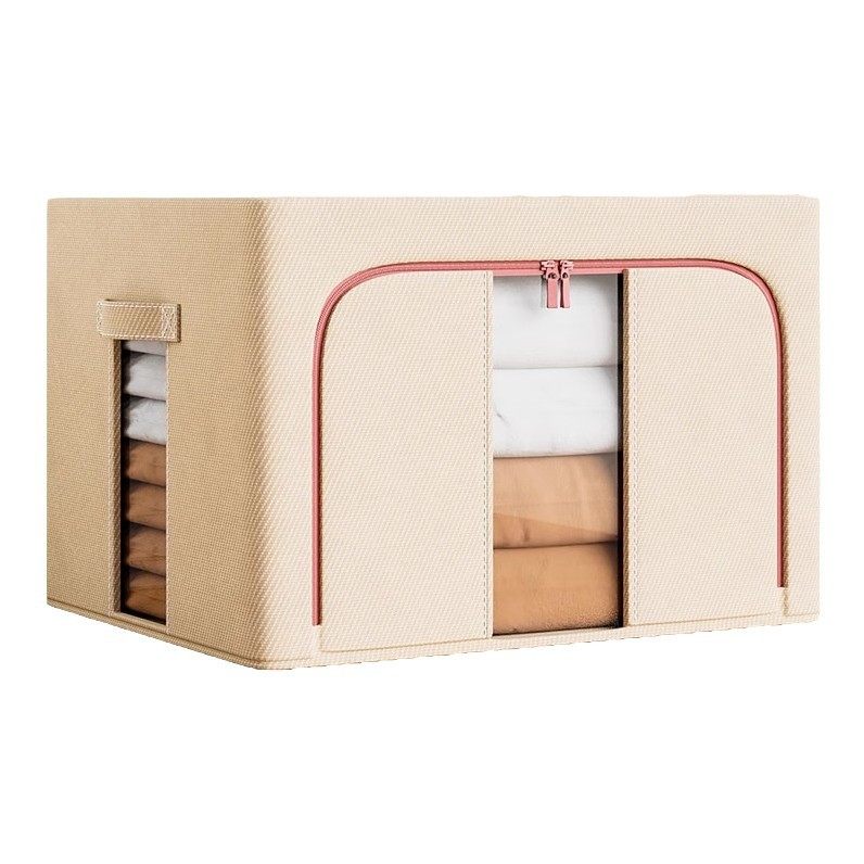Wardrobe Storage Box Household Large Clothes Fabric Cotton and Linen Quilt Organization Artifact Foldableing Basket Storage Bag