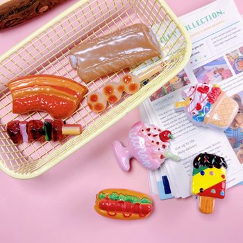 Creative and Funny Children's Food and Play Hairpins, Simulated Food Hair Accessories, Girly Heart Fun Bangs Clips, Side Clips, Hairpins Wholesale