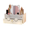 Customized Desktop Cosmetics Storage Box Beauty Tool Dressing Table with Drawer Organizer Box Cut Out Carved Storage Rack