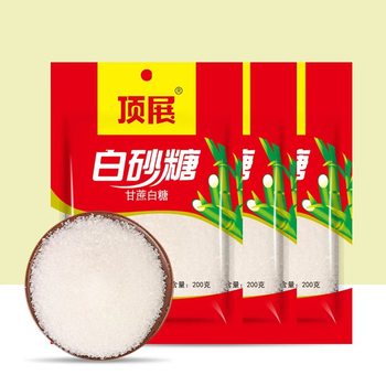 Sugar cane 200g white granulated sugar factory wholesale new date household commercial high quality white sugar bags baking condiment