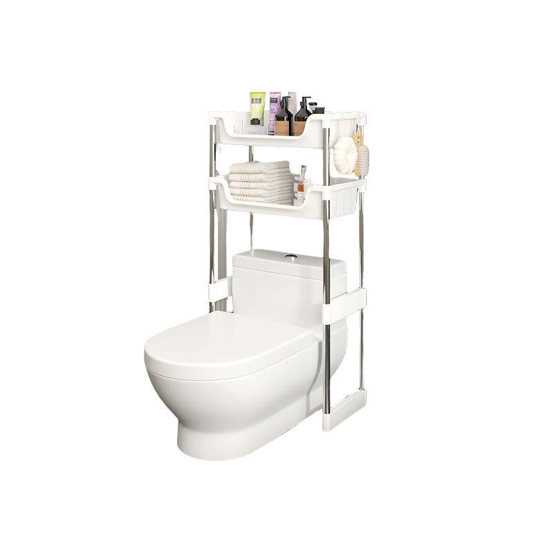 Stainless Steel Floor-Standing Bathroom Layered Toilet Storage Rack Shelf Organizer Bathroom Manufacturer No Drilling Required