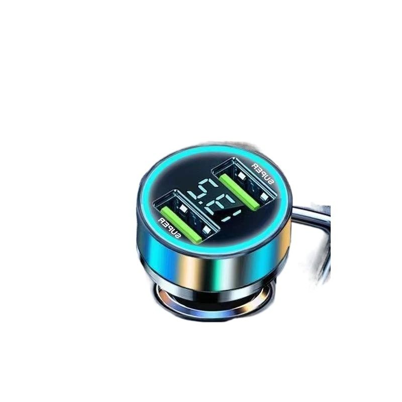 Dual Port 400W Car Charger 2024 Super Fast Charging Car Cigarette Lighter Port Converter Mobile Phone Fast Charging Car Charger