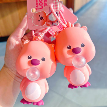 Cute Ruby Bubble-Making Internet Celebrity Style Pendant Loopy Doll Slow Rebound Squishy Blind Box Children's Toy