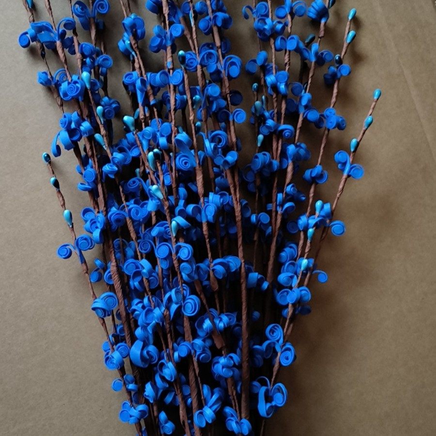 新款仿真草花跨境供应pe泡沫面珠草花气氛布置装饰花多色可选批发