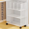 Small Bookshelf Beside the Desk Storage Rack under the Desk Movable Wheels Floor Desk Side Cart Book Storage Bookcase