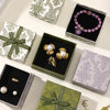 French-Style Printed Jewelry Packaging Box with Bow, Gift Box, Scarf Box, Vintage Necklace, Ring, Jewelry Packaging Box