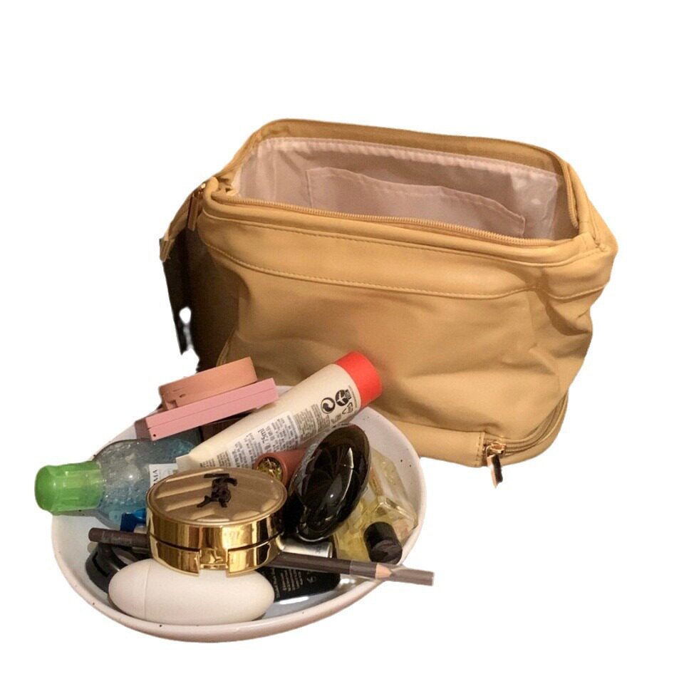 Cloud Cosmetic Bag Large Capacity PU Layered Cosmetic Storage Bag Women's Portable Travel Waterproof Multifunctional Storage Bag