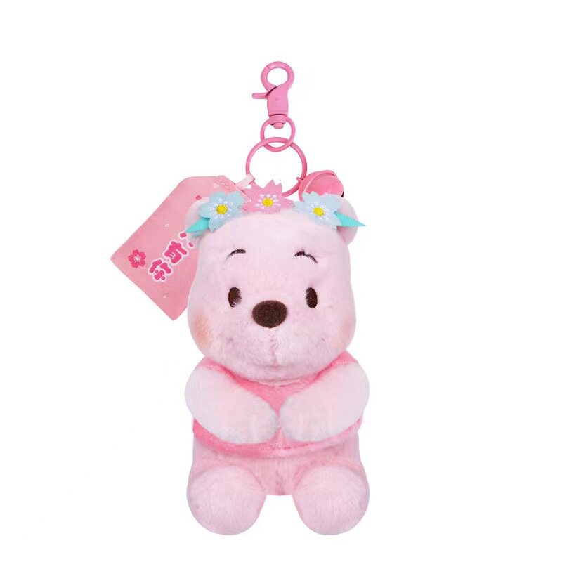 正版迪士尼草莓熊挂件史迪仔公仔毛绒玩偶朱迪尼克钥匙扣背包挂饰