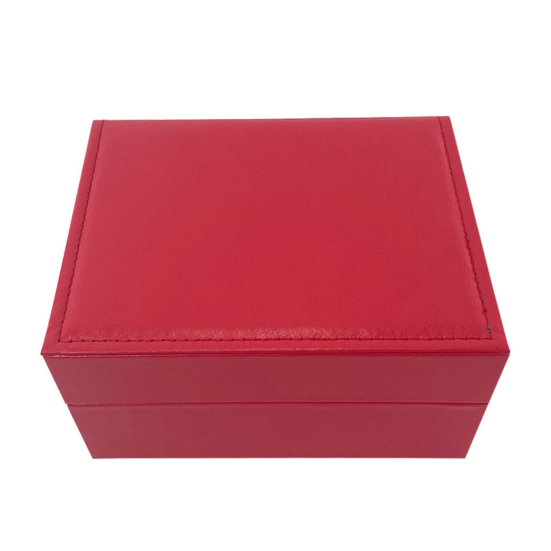 Rose Red Watch Gift Box Packaging Box High-Grade Pu Material Watch Storage Box Gift Box Watch Packaging Box