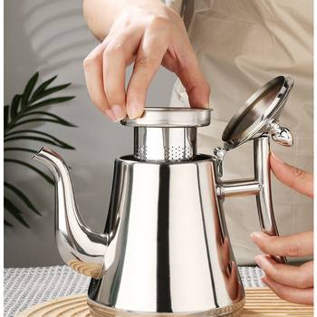 Stainless Steel Kettle Teapot Coffee Pot for Home and Hotel Use with Filter, Cold Water Pot, Induction Cooker Tea-Water Separation, Light Luxury