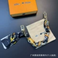 Black silk scarf chain buckle [high quality version]
