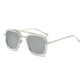 C11-silver frame-transparent circle white mercury