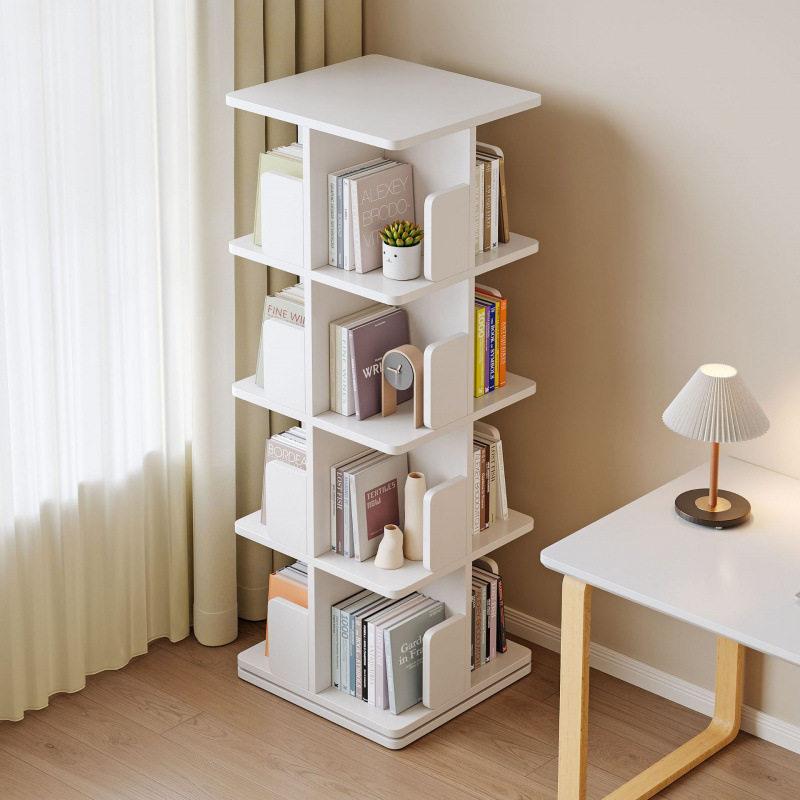 [Yanengเฟอร์นิเจอร์] 360 องศาหมุนชั้นยืนชั้นวางหนังสือSimple...