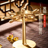 Dinghao Brass Ship Rudder Rotating Creative Ornament Stress Relief Gadget Smooth Sailing Rotatable Steering Wheel Craft