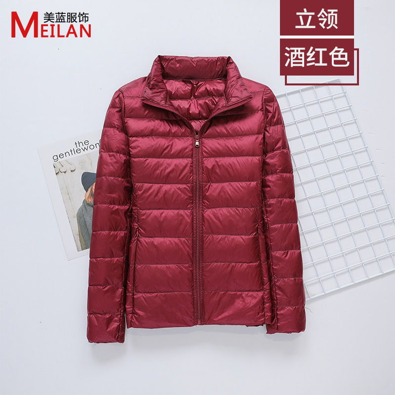 羽绒服女士2025新款短款轻薄加厚保暖修身韩版白鸭绒时尚外套批发