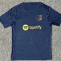 2425 barcelona royal blue training jersey gold sponsorship edition