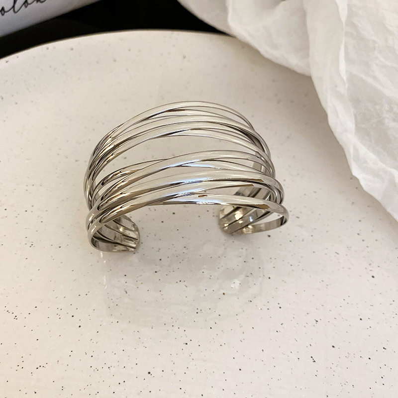 欧美跨境简约时尚手镯臂环小众冷淡风气质手环高级感百搭手饰批发