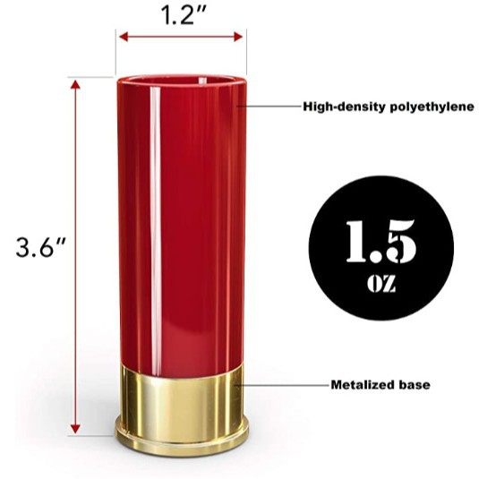 Single Shot Glass 12 Gauge Shot Glass Factory Direct Sale Bullet