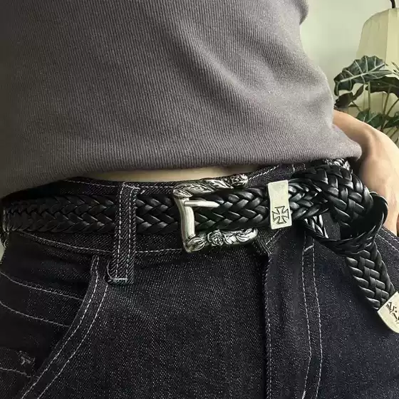 Erd Trendy Retro Woven Belt, Korean Style Casual Versatile Elastic Belt, Multi-Color Direct Sale for Men and Women