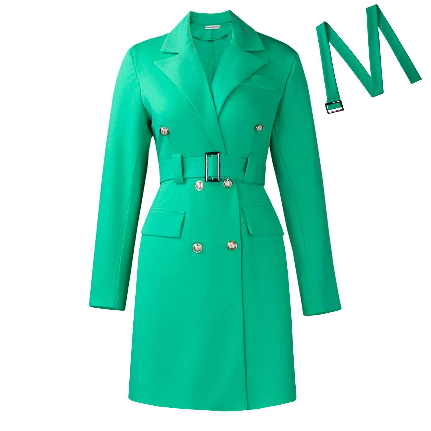 Long Sleeve Bodycon Blazer Dress Double Breasted Solid Color Elegant Style Perfect for Autumn and Winter Wholesale