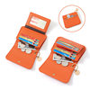European and American Retro Mini Coin Purse Short Portable Card Holder Pu Card Holder Card Holder Access Control Multi-Color Cosmetics Bag Wholesale