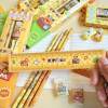 Kapibala Pencil Stationery Set Children's Five-Piece Prize Ruler Eraser Set Gift Box Gift Wholesale