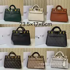 Guess the Brand: European and American New Fashion Kelly Small Tote Bag with Leather Strap Decoration, Printed Tote Bag, Shoulder Bag, Crossbody Bag