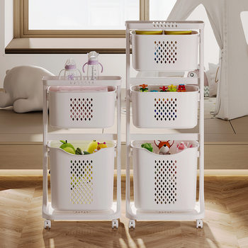 in stock Supply Dirty Clothes Basket Storage Rack Household Bathroom Dirty Clothes Basket Toilet Storage Rack Storage Basket