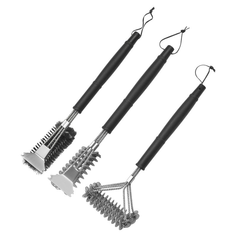 Cross-border Stainless Steel Cleaning Brush Kitchen Cleaning Tools Pot Bottom Decontamination Wire Brush Grill Mesh Wire Brush