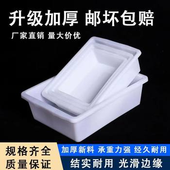 Plastic Box Without Lid Shelf Crisper Malatang Freezer Ice Tray Thickeneded Canteen Display Storage Box Kitchen
