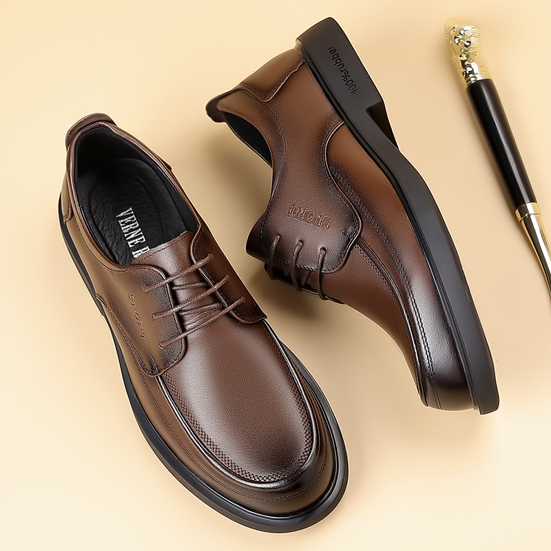 Giày Da Nữ Chất Liệu Da Bò Đế Mềm