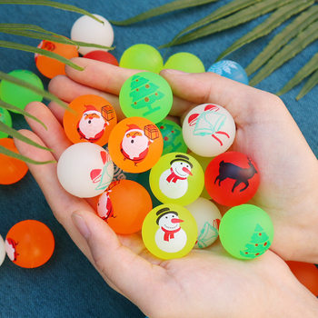 Christmas bouncing ball bouncing ball children bouncing rubber solid bouncing ball bouncing ball Christmas gift for students