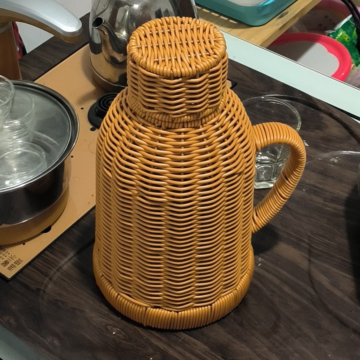 Household Dormitory Thermos Flask Thermos Cup Handmade Rattan Thermos Kettle Boiling Water Bottle Liner Kettle